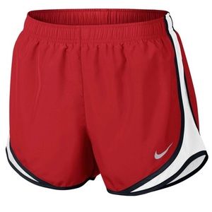 Nike Tempo Running Shorts, Size Large, Red